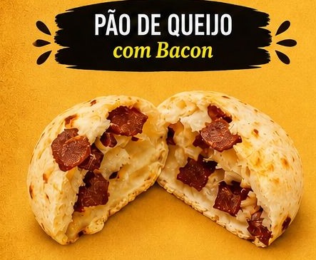 Pão de queijo com bacon